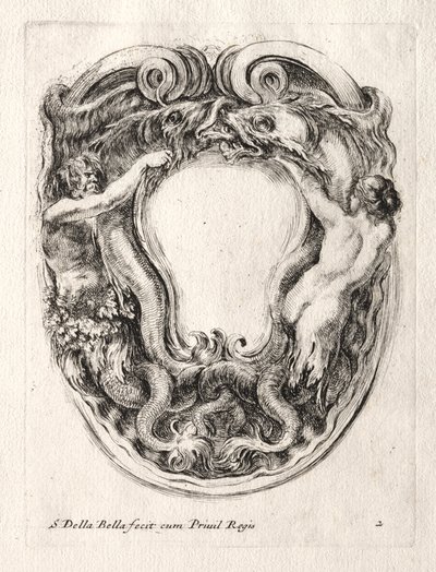 Nuovo modello per un cartiglio, 1647 da Stefano della Bella