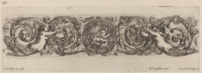 Fregio ornamentale con Cupido e Psiche, probabilmente 1648 da Stefano della Bella