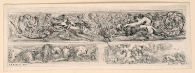 Ornamenti di fregi e fogliami da Stefano della Bella