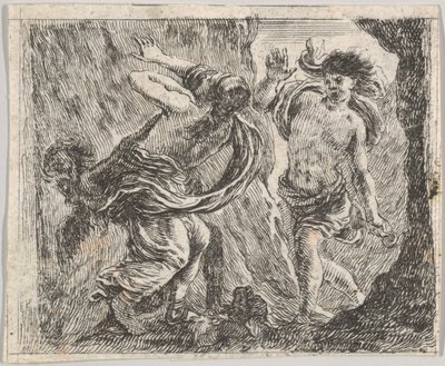 Orfeo ed Euridice, dal Gioco della Mitologia, 1644 da Stefano della Bella