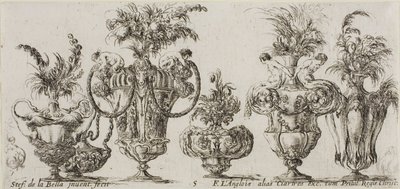 Tavola cinque dalla Collezione di vari vasi da Stefano della Bella