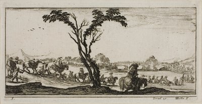 Tavola Cinque da Disegni di Vari Movimenti di Soldati da Stefano della Bella