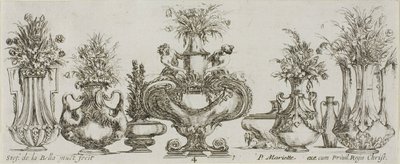 Piatto quattro dalla collezione di vari vasi da Stefano della Bella