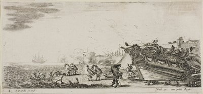 Piastra quattro da vari argini da Stefano della Bella