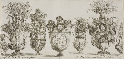 Piatto uno da Collezione di vasi vari da Stefano della Bella