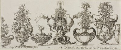 Tavola Tre dalla Collezione di Vari Vasi da Stefano della Bella