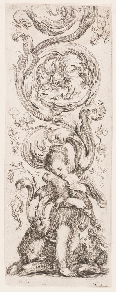 Piatto, dalla serie Ornamenti o grottesche da Stefano della Bella