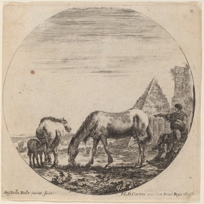 Piramide di Caio Cestio da Stefano della Bella