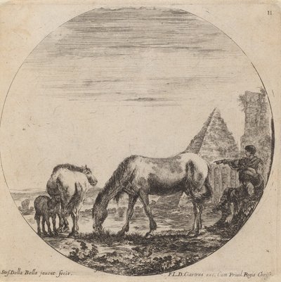Piramide di Caio Cestio, 1646 da Stefano della Bella