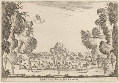Quarta scena di mare, 1637 da Stefano della Bella