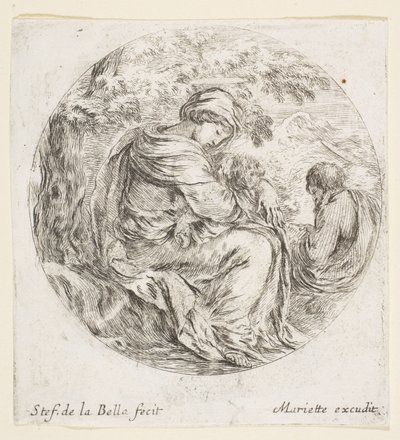 Riposo durante la Fuga in Egitto da Stefano della Bella
