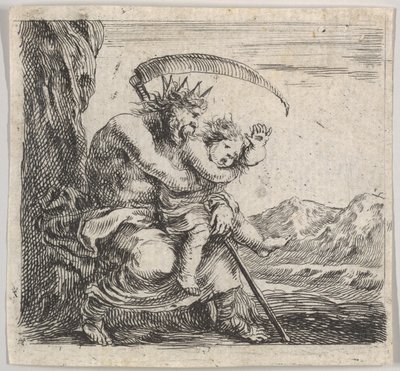 Saturno, da Gioco della Mitologia da Stefano della Bella