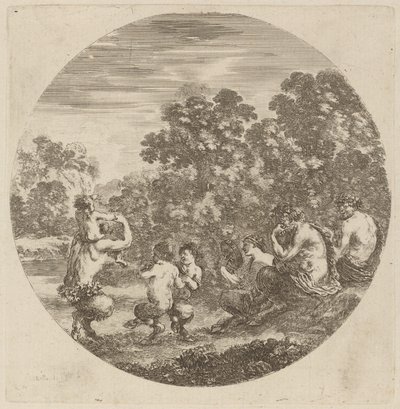 Satiri e fauno da Stefano della Bella