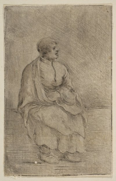 Ecclesiastico seduto, ca. 1662 da Stefano della Bella