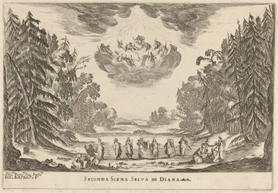 Seconda Scena Selva di Diana da Stefano della Bella