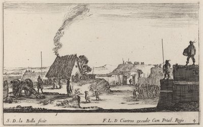 Soldato che suona un tamburo, c1641 da Stefano della Bella