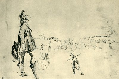 Figura maschile in piedi da Stefano della Bella