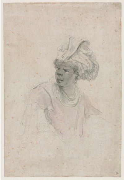 Studio di un moro, rivolto a sinistra, c. 1657 da Stefano della Bella