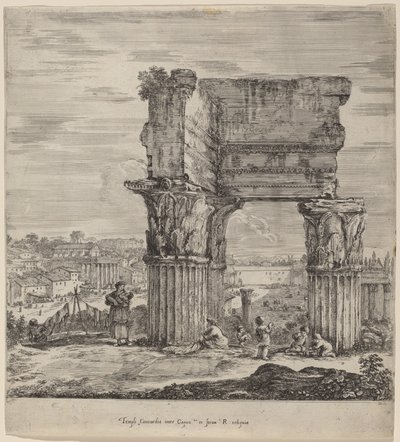 Tempio della Concordia e Foro Romano da Stefano della Bella