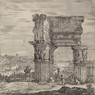 Tempio della Concordia e Foro Romano da Stefano della Bella