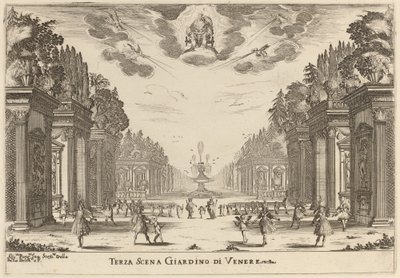Terza scena Giardini di Venere da Stefano della Bella