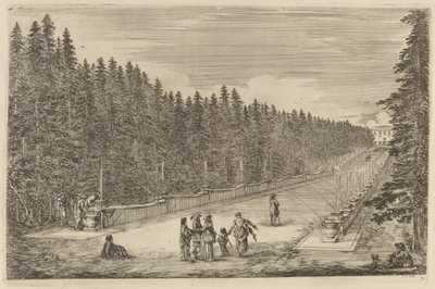 Il Viale delle Fontane da Stefano della Bella