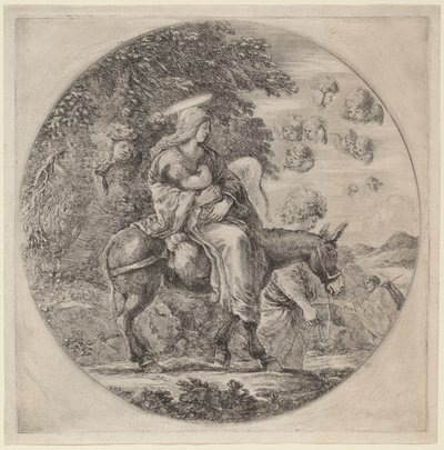 La Fuga in Egitto da Stefano della Bella