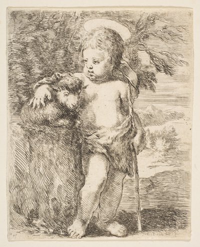 Il Bambino San Giovanni Battista con il Suo Agnello, ca. 1649 da Stefano della Bella