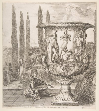 Il vaso Medici, un grande vaso decorato con una rappresentazione del sacrificio da Stefano della Bella