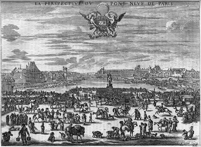Il Pont Neuf di Parigi nel 1646 dopo l