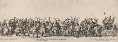 Trenta arcieri e paggi da Stefano della Bella