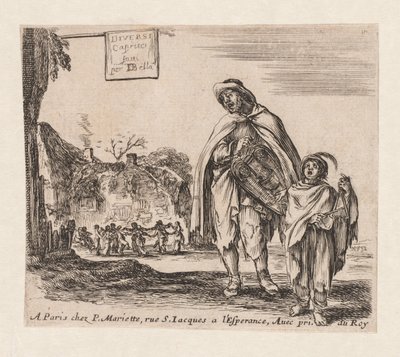 Pagina del titolo: Diversi Capricci, 1647 da Stefano della Bella