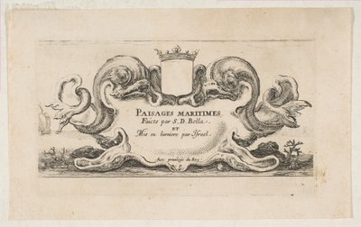 Pagina del titolo: Paesaggi marittimi, ca. 1644 da Stefano della Bella