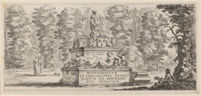 Pagina del titolo per Divers paysages, entro il 1647 da Stefano della Bella