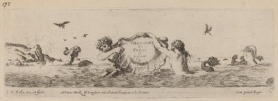 Pagina del Titolo per "Ornamenti di fregi e fogliani" da Stefano della Bella