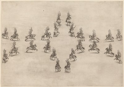 Ventiquattro Cavalieri in un Ovale, 1652 da Stefano della Bella