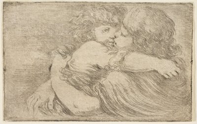Due Bambini si Abbracciano, ca. 1662 da Stefano della Bella