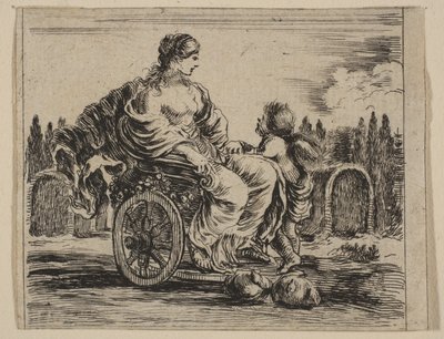 Venere, da Gioco della Mitologia, 1644 da Stefano della Bella