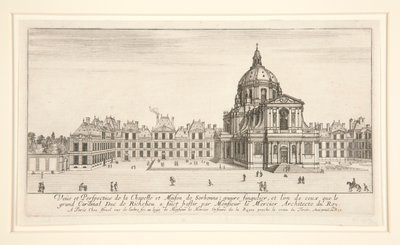 Veue et Perspective de la Chapelle et Maison de Sorbonne da Stefano della Bella