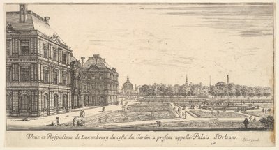 Vista di Lussemburgo dal lato del giardino del Palais d
