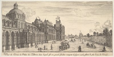 Veduta della cupola del Palazzo delle Tuileries, da Varie vedute di luoghi notevoli, 1649-51 da Stefano della Bella