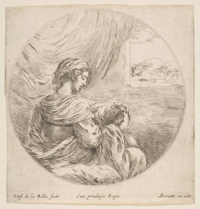 Vergine che allatta il Bambino Gesù, ca. 1641 da Stefano della Bella
