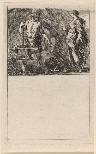Vulcano e Teti, 1644 da Stefano della Bella