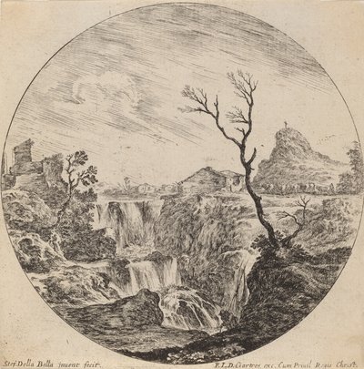Cascata con tre livelli da Stefano della Bella