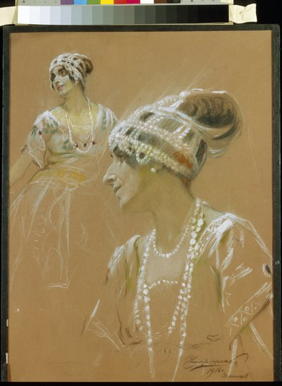 Ritratto della ballerina Vera Fokina da Stepan Fyodorovich Chuprinenko