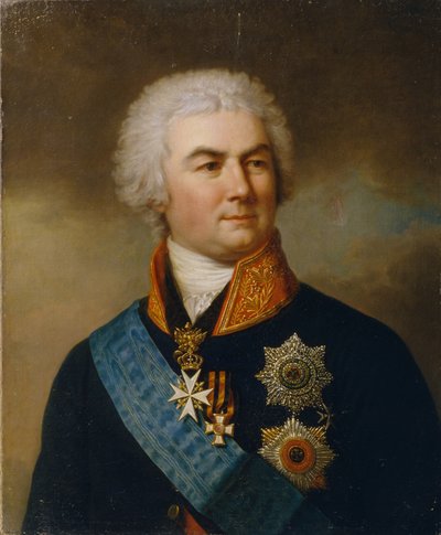 Ritratto del conte Pyotr Zavadovsky 1739-1812 da Stepan Semenovich Shchukin
