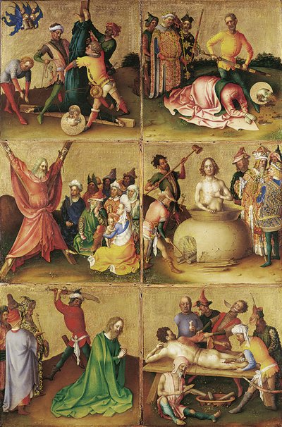 Martirio degli Apostoli. Pannello sinistro da Stephan Lochner