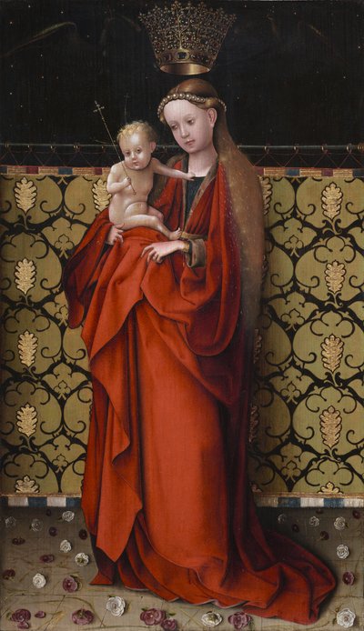 La Vergine incoronata dagli angeli da Stephan Lochner