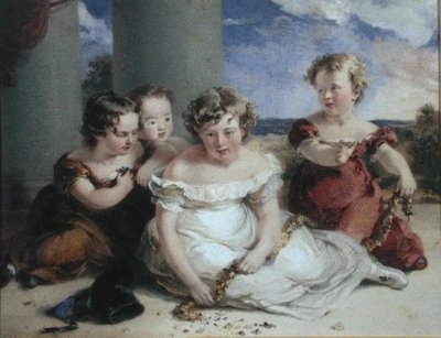 Bambini che fanno una ghirlanda da Stephan Poyntz Denning