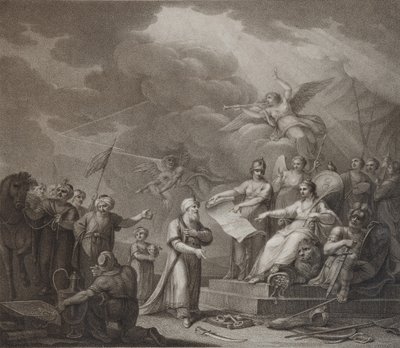 Allegoria del Trattato di Jassy, 1792 da Stephanoff